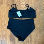 ANDIE  Bikini Set‎ Maui Top High Waisted Bottom Black
Size L NWT Photo 3