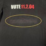 Vintage Y2K Vote 2004 Black Tshirt Womens Medium 110204 Red White Graphic Print Photo 4