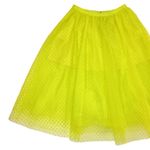 J.Crew NWT Collection Limited-Edition Tulle Midi Bright Kiwi Polka Dot Skirt 10 Photo 5