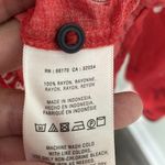 Maeve ANTHROPOLOGIE  Paris London Cherry Red button up shirt size 4 Photo 6