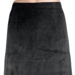 Aritzia Babaton Black Faux Suede High Waisted Pull On A Line Mini Skirt Size 8 Photo 3