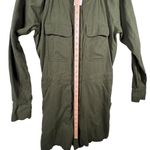 Banana Republic  Linen Blend Utility Romper Long Sleeve Army Olive‎ Green Size S Photo 6