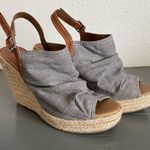 Y-Not Canvas Wedge Sandals  Size 10W Photo 4