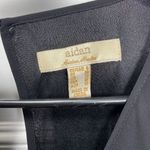 Aidan by Aidan Mattox | Chiffon Blouson Dress with Lace Skirt in Black Size 6 Photo 3