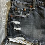 C&C California  Women's Signature Low Rise  Distressed Black Jean Shorts Size 25 Photo 2