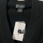 C by Bloomingdale’s Cashmere Grandfather Cardigan in Black, NWT, Size XS Black Photo 3