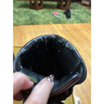 ZARA Women's  Boots Size 10.5 Black/ Burgundy Photo 4