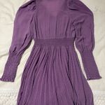 ZARA purple pleated dress Photo 5