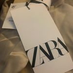 ZARA NEW Women's Size Beige One-Buttoned Long Sleeve Oversized Blazer Jacket Tan Photo 14