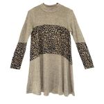 Phil Love  Leopard & Color Block Knit Tunic Dress size Small Photo 1