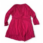 Free People  Go Lightly Deep V Neck Embroidered Gauze Tunic Dress Pink Size Small Photo 1