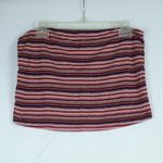 American Eagle  Outfitters Soft & Sexy Red Multicolor Striped Ribbed Tube Top Size XL Photo 0