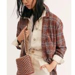 Free People Red Combo Simply Plaid Blazer Oversized Brown GUC Menswear Style XS Photo 1