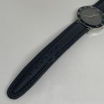 GA women’s quartz analog wrist watch 34mm case black leather band running Photo 3