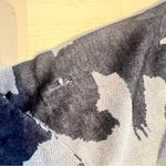 Chico's DENIM BLUE COASTAL AIR JACQUARD FLORAL CARDIGAN Size Large 2 Photo 3