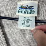 Northern Reflections Vintage  Floral Knit Vest XL Sweater‎ Button Up Top Photo 4