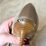 Burberry Beige House Check Canvas & Leather Penny Loafers Photo 9