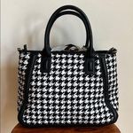 Vera Bradley Black and White Satchel with Houndstooth Pattern Photo 2