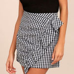 Lulus LULU’S Collegiate Class Black And White Gingham Mini Skirt Photo 0