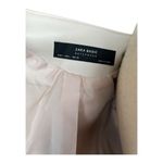 ZARA Cream Blazer with Tailored Fit and Ruffled Sleeves Size L Photo 5