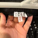 TCEC  Black Rhinestone Studded Shorts Photo 4