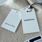 Sporty & Rich Cream Sherpa Fleece Hoodie Size XS Photo 4