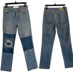 IRO  Jeans Revolve Saks Straight Distressed Patch Color block Jeans Size 25 Photo 1