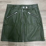 Wild Fable Green Faux Leather  00 Skirt Photo 0