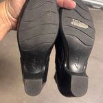 Clarks  Black Leather Heeled Boots Size 5M Photo 5