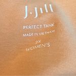 J. Jill 2X Perfect Tank Orange Color Scoop Neck 95% Cotton 5% Spandex Photo 2