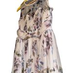 Candalite Lavender Pink Fairy Dress Sheer Floral Sweetheart Womens Medium Spring Photo 3