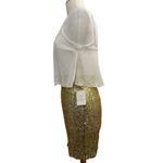 B Darlin Women's B. Darlin Gold Sequined Dress Size 7/8 Photo 7