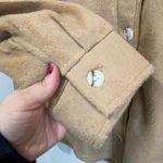 Thread & Supply Polar Fleece Shirt Jacket Shacket Beige Cozy Size M Tan Size M Photo 6