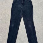 80s 90s Rockies Black High Waist Wedgie Fit Bareback Cowgirl Western Jeans Size 27 Photo 1