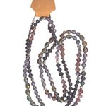 Boutique Long Glass Beaded Necklace Statement Piece Colorful One of a Kind NWT New Photo 4