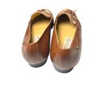 Etienne Aigner 8.5 brown leather and linen tassel loafers Slip On Flats Womens Photo 3