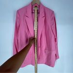 WAYF  Stretch Bubblegum Pink 1 Button Blazer‎ Jacket Size M Photo 11