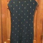 Boden Paulina green jersey dress with gold pineapple size 4. Photo 2