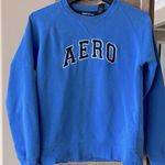 Aeropostale Y2K Sweatshirt Blue Aero Cotton Womens XS Photo 0