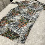 Ed Hardy  Mesh Ruched Dress in Dragon Wings Size 1X NWT Photo 4