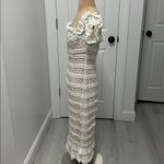 Likely  Off Shoulder Lace Midi Dress Cream Photo 4