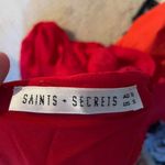 Saints + Secrets  red puff sleeve mini dress Photo 3