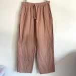 Wilfred  Free 100% Organic Cotton brown pull on wide leg Sail Pant size S Photo 2