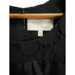 7 For All Mankind  Black Causal Blouse Sleeveless Top 100% Silk w/ Eyelet Pattern‎ Photo 1