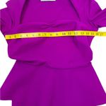 Chiara Boni  Elegant Fitted Formal Ingalee Square-Neck Peplum Dress Size 38 Photo 14