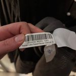 Quince  Textured Organic Cotton Peasant Blouse Charcoal M Photo 7