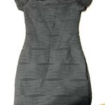 Brat Star  On/ off Shoulder Black Textured Dress Photo 6