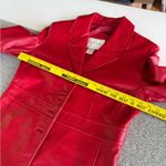 Vintage Studio Works Cherry Red Leather Jacket Coat Size Small Photo 5