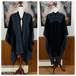 None Beautiful Egyptian Black Cape With Blue Trim! Photo 0