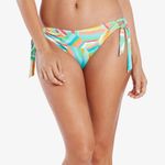 Helen‎ Jon Soft Tie Tunnel Hipster Beach Cabana Bikini Swim Bottoms NEW Size XS Blue Photo 7